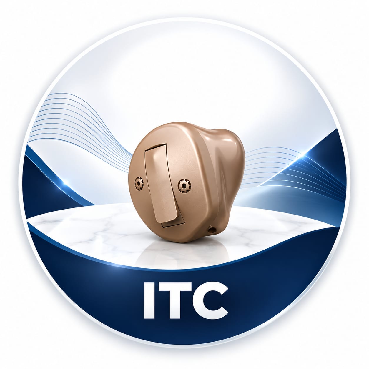 سماعة أذن طبية داخل قناة الأذن ITC